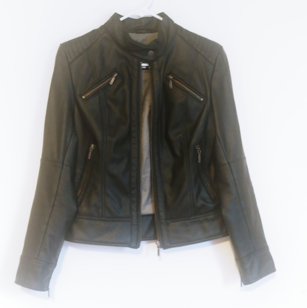 Black Vegan Leather Jacket